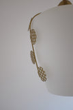 Brass and Glass Leaf decorated Pendant
