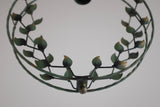 Round Leaf decorated Outdoor Pendant