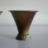 Pair of Small Bronze Vases by Ystad Brons