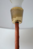 Pair of Leather and Brass Table Lamps