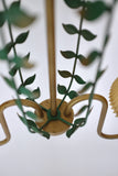 Swedish Modern Leaf Cage Pendant