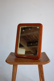 Swedish Modern Brass and Mahogany Mirror