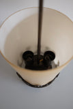 Swedish Modern Bronze and Glass Pendant