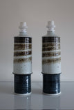 Pair of Stoneware Lamps by Inger Persson