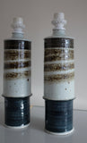 Pair of Stoneware Lamps by Inger Persson