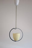 Round Metal and Glass pendant