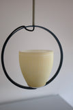 Round Metal and Glass pendant