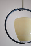 Round Metal and Glass pendant