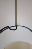 Round Metal and Glass pendant