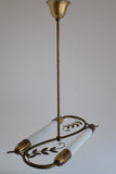Swedish Modern Leaf Decorated Pendant