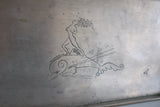 Large Pewter and Brass tray by Ellen V Kajerdt