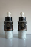 Pair of Stoneware Lamps by Inger Persson