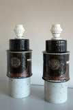 Pair of Stoneware Lamps by Inger Persson