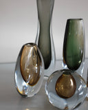 Set of Swedish Mid-Century Glass Vases