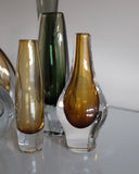 Set of Swedish Mid-Century Glass Vases