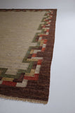 Large Vintage Swedish Kilim rug