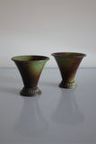 Pair of Small Bronze Vases by Ystad Brons