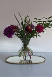 Oval Swedish Modern Brass Mirror Tray