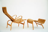 Lounge Chair and Ottoman by Bruno Mathsson