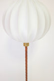 1950's Leather and Brass Floor lamp by Hans Bergström