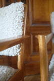 Pair of Sheepskin Armchairs by Alf Svensson