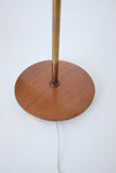 1950's Brass and Wood floorlamp by Bertil Brisborg