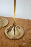 1960's Pair of Bergboms Brass Lamps