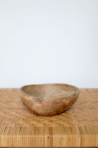 Antique Swedish wooden bowl from 1887