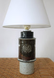 Stoneware table lamp by Inger Persson