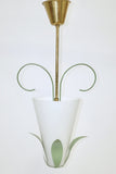 Leaf ornamented Swedish Modern Pendant