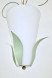 Leaf ornamented Swedish Modern Pendant