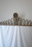 Large Swedish Modern Brass Mirror