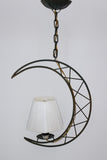 1950s Half Moon light Pendant