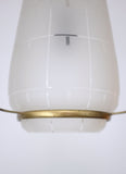 1950s Swedish Brass and Glass Pendant