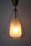 1950s Swedish Brass and Glass Pendant