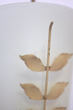 Swedish Modern Leaf decorated and Glass Pendant