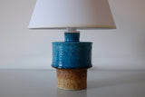 Stoneware table lamp by Inger Persson