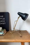 Metal and Brass Table lamp by Falkenbergs