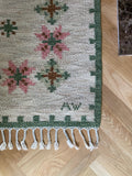 Vintage Swedish Kilim by Alice Wallebäck