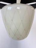 Swedish Modern Glass and Brass Pendant