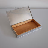 Mid-century Pewter box by GAB