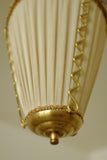 1950s Brass and Silk Pendant