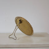 Swedish Modern Small Brass Table Mirror