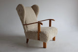 1940s Lounge chair model 1582 by Fritz Hansen