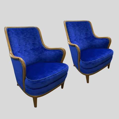 Pair of Lounge chairs attributed to Axel Larsson