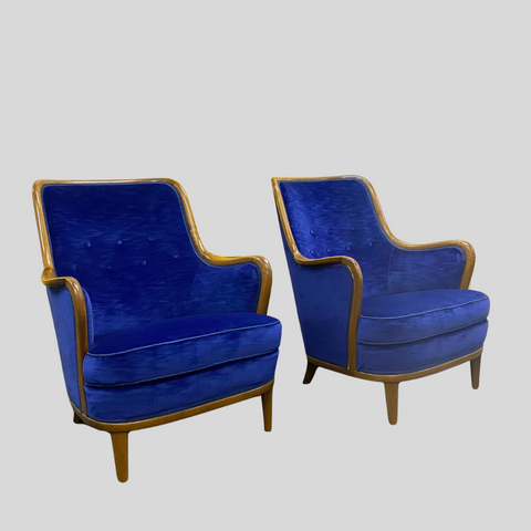 Pair of Lounge chairs attributed to Axel Larsson