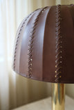 Leather and Brass Table Lamp by Hans-Agne Jakobsson