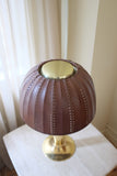 Leather and Brass Table Lamp by Hans-Agne Jakobsson