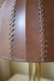 Leather and Brass Table Lamp by Hans-Agne Jakobsson