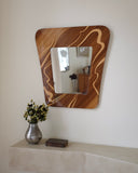 Wood Veneer Wall Mirror by G&T